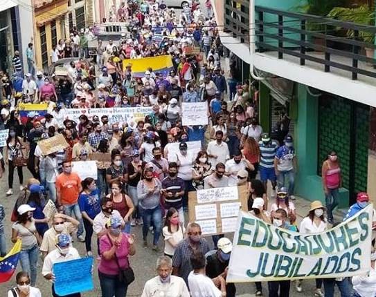 Diario Frontera, Frontera Digital,  PROTESTA DE DOCENTES, TOVAR, Mocoties, ,Docentes protestaron en Tovar