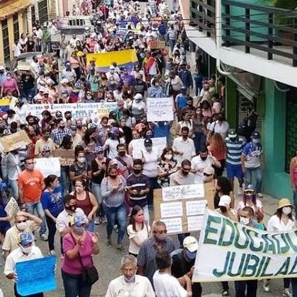 Diario Frontera, Frontera Digital,  PROTESTA DE DOCENTES, TOVAR, Mocoties, ,Docentes protestaron en Tovar