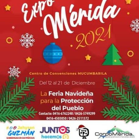 Diario Frontera, Frontera Digital,  Expo - Mérida 2021, MUCUMBARILA, JEHYSON GUZMÁN, Regionales, ,Iniciará  Expo - Mérida 2021 desde el 12 al 21 de diciembre en el Centro de Convenciones Mucumbarila