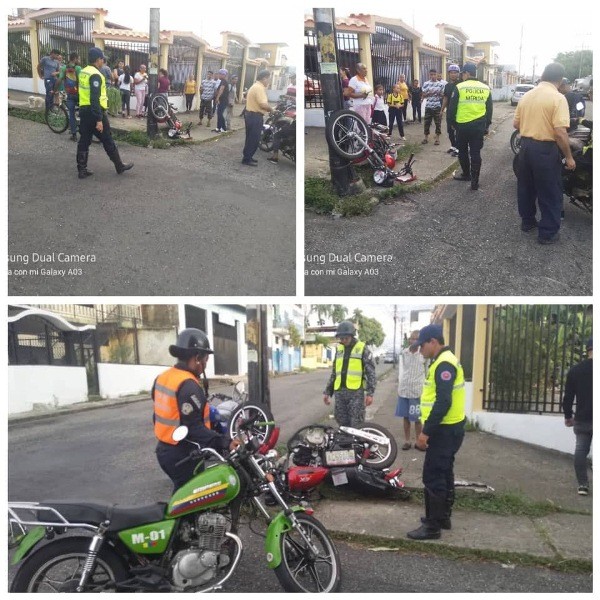 Diario Frontera, Frontera Digital,  LESIONADOS EN COLISIÓN, EL VIGÍA, Sucesos, ,Joven y adolescente resultaron lesionados 
en colisión entre una moto y un vehículo en El Vigía