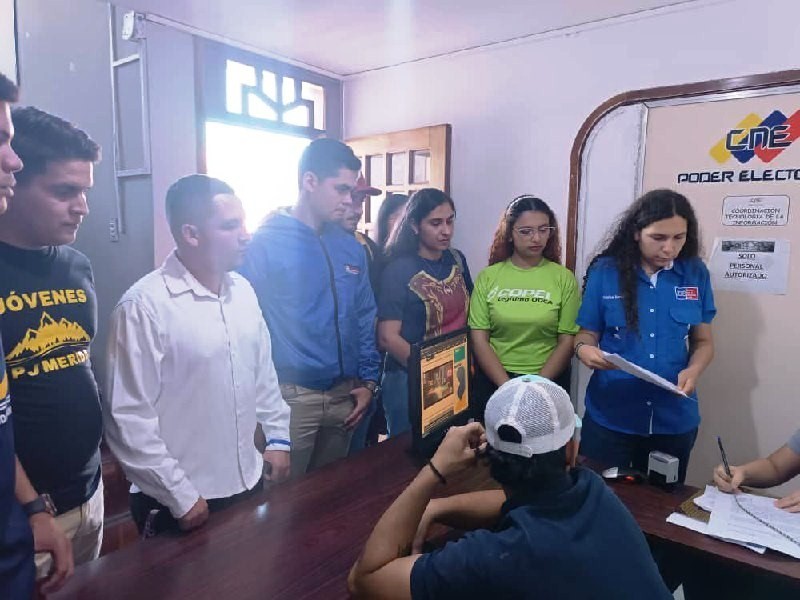 Diario Frontera, Frontera Digital,  VOLUNTAD POPULAR, Politica, ,Jóvenes merideños piden al CNE instalación de puntos de inscripción y actualización