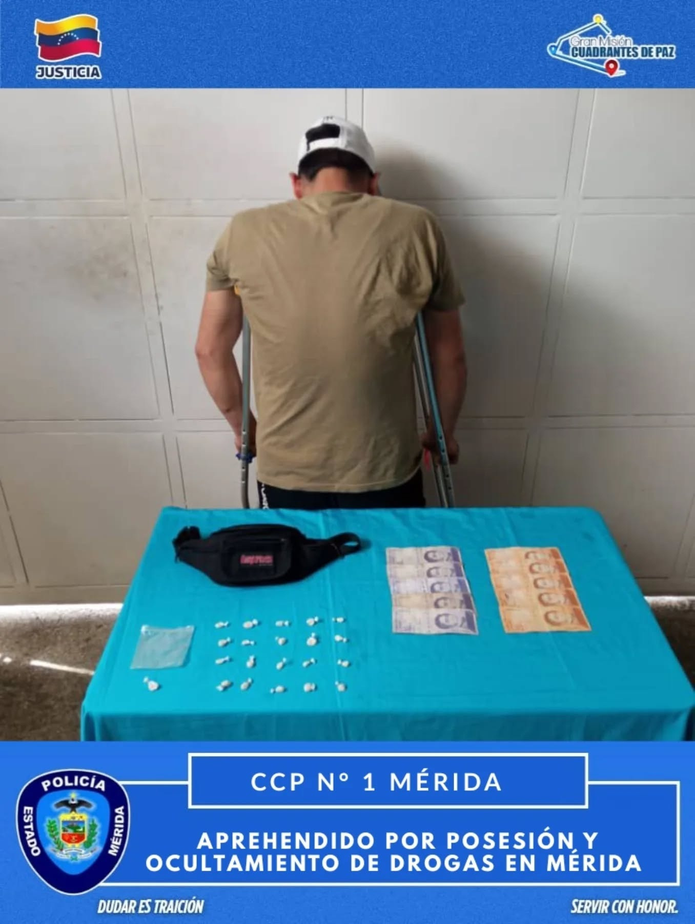 Diario Frontera, Frontera Digital,  Sucesos, ,Policía capturó a ciudadano con 21 envoltorios de presunta droga en la ciudad de Mérida