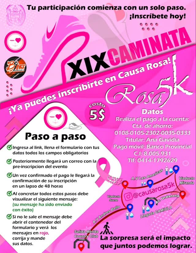 Diario Frontera, Frontera Digital,  Regionales, ,Camiula inicia la promoción de la 19° "Caminata Rosa por la vida"