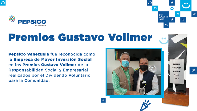 Diario Frontera, Frontera Digital,  PepsiCo Venezuela, Entretenimiento, ,PepsiCo Venezuela fue reconocida como la Empresa 
con Mayor Inversión Social en los premios Gustavo Vollmer