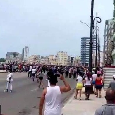Diario Frontera, Frontera Digital,  PROTESTA EN CUBA, Internacionales, ,“¡Abajo la dictadura!”: miles de cubanos salieron a las calles 
para protestar contra el régimen en medio de la grave situación sanitaria