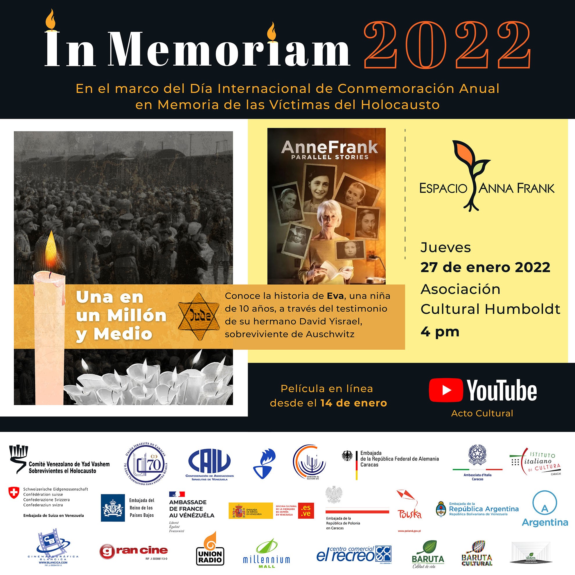 Diario Frontera, Frontera Digital,  Espacio Anna Frank, Nacionales, ,In Memoriam 2022:
Recordar el Holocausto para nunca olvidar