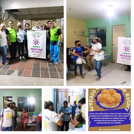Diario Frontera, Frontera Digital,  ROTARIOS EL VIGÍA, Panamericana, ,Rotarios de El Vigía realizaron “Arepazo con amor
de Rotary” simultáneamente con Mérida y Yaracuy