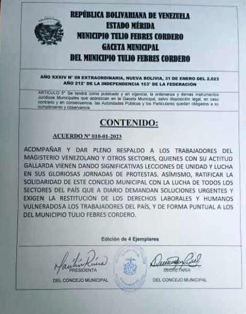  CONCEJO MUNICIPAL TULIO FEBRES CORDERO, Marilin Rivera, El Vigía Panamericana, 