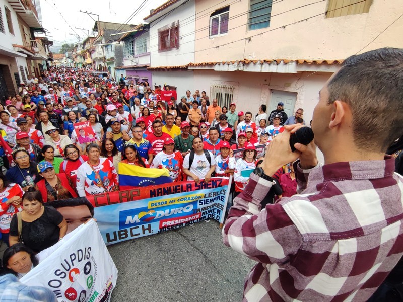 Diario Frontera, Frontera Digital,  PSUV LIBERTADOR, MÉRIDA, JESUS ARAQUE, PARROQUIA SPINETTI DINI, Politica, ,Militancia PSUV parroquia Spinetti Dini 
se movilizó en apoyo al Presidente Nicolás Maduro