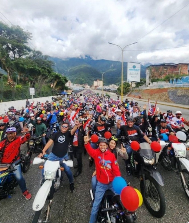 Diario Frontera, Frontera Digital,  PSUV LIBERTADOR, JESUS ARAQUE, Politica, ,Junto a Jesús Araque la Fuerza Motorizada recorrió calles de la ciudad de Mérida