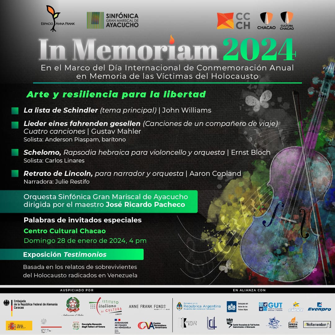 Diario Frontera, Frontera Digital,  Nacionales, ,In Memoriam 2024 honrará a las víctimas del Holocausto
con una programación que promueve el arte y la resiliencia para la libertad