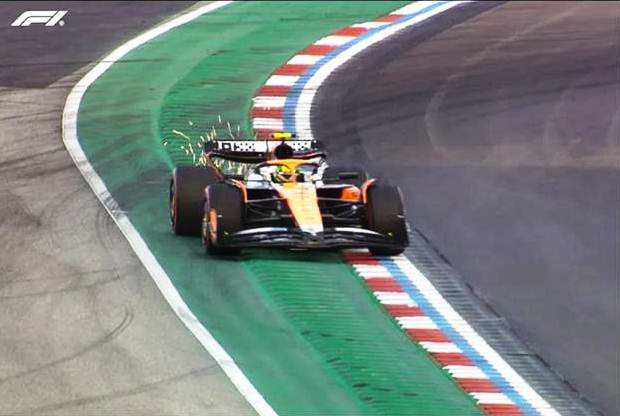Diario Frontera, Frontera Digital,  Deportes, ,Norris le birla la pole a Verstappen por una bandera amarilla y Sainz está para ganar