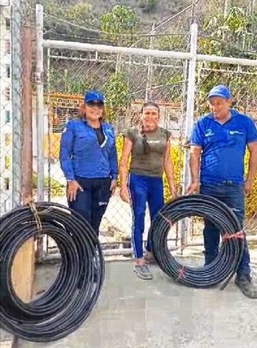Diario Frontera, Frontera Digital,  Regionales, ,Aguas de Mérida otorgó 200 metros de tubería a 
U.E. Ángel Domingo Velazco de Río Negro en Guaraque