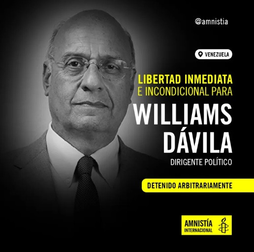 Diario Frontera, Frontera Digital,  Politica, ,Amnistía Internacional exige liberación de Williams Dávila