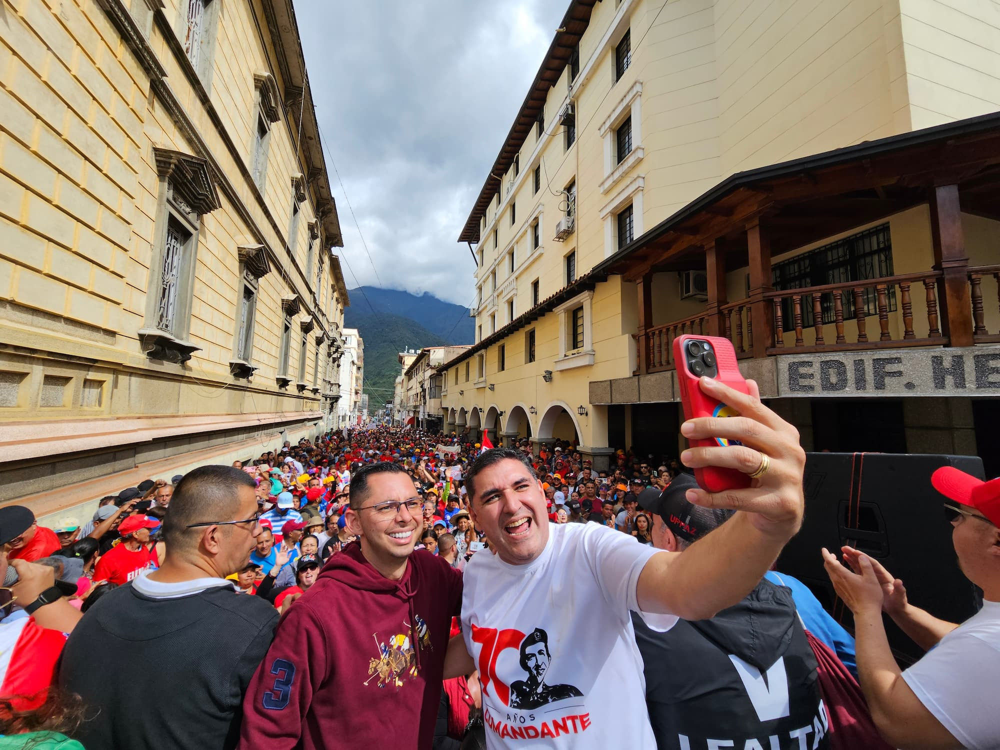 Diario Frontera, Frontera Digital,  Politica, ,Militancia del PSUV Libertador de Mérida marchó por La Paz