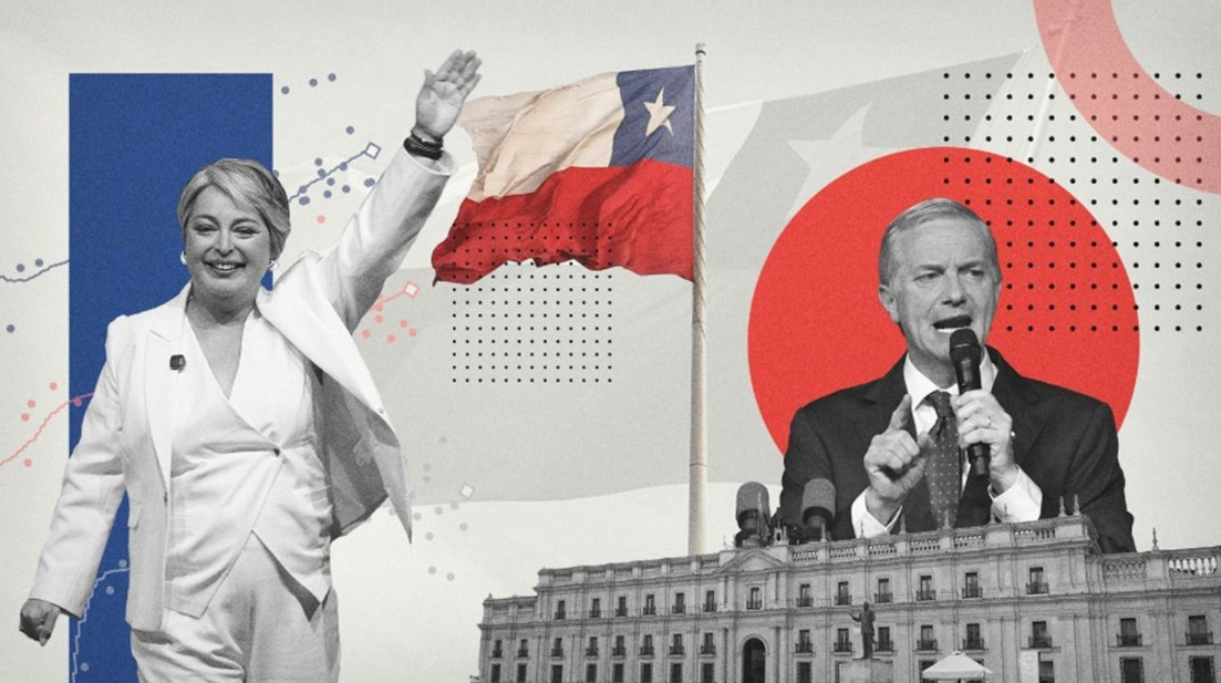 Diario Frontera, Frontera Digital,  Internacionales, ,El ultraderechista José Antonio Kast y la comunista Jeannette Jara compiten por ser el próximo presidente de Chile. EFE / DiseñoRTVE,Así van las encuestas en Chile: el ultraderechista Kast 
sería presidente con más del 50% del voto