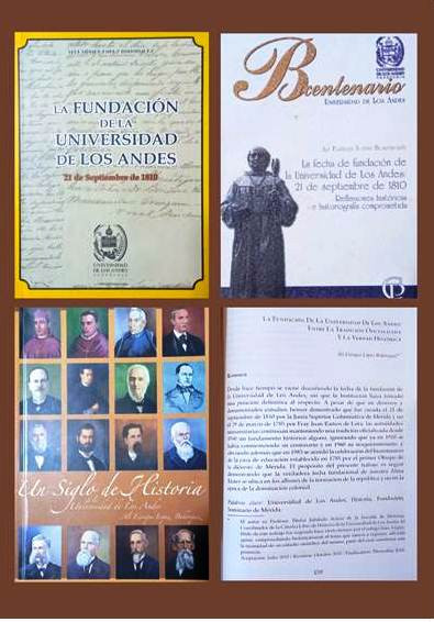Diario Frontera, Frontera Digital,  Opinión, ,La Universidad de Los Andes y nuestra historiografía sobre su fundación el 21 de septiembre de 1810 por Alí Enrique López Bohórquez (*)