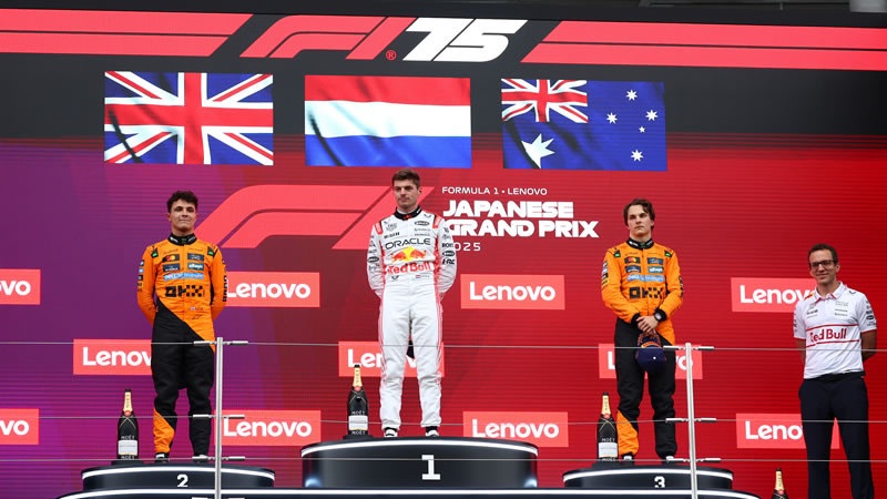 Diario Frontera, Frontera Digital,  Deportes, ,Verstappen gana tras resistir la presión de los McLaren - Reporte Carrera - GP de Japón