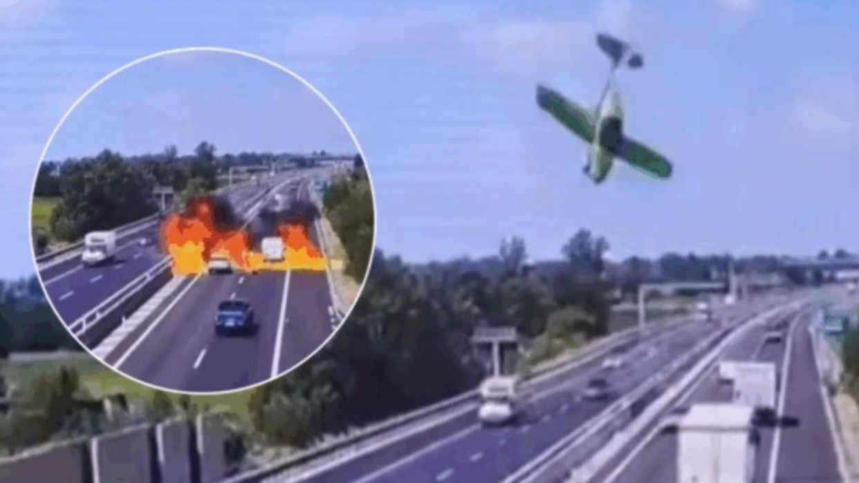 Diario Frontera, Frontera Digital,  Internacionales, ,Dos fallecidos dejó una avioneta que se precipitó 
sobre una autopista al norte de Italia