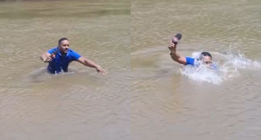Diario Frontera, Frontera Digital,  Internacionales, ,Reportero cubría la desaparición de una niña, entró a un río y lo que sintió en sus pies fue espeluznante