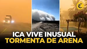 Diario Frontera, Frontera Digital,  Internacionales, ,Tormenta de arena “nunca antes vista” cubre Ica: 
fenómeno obliga al cierre de caletas, detiene tránsito y desconcierta a expertos