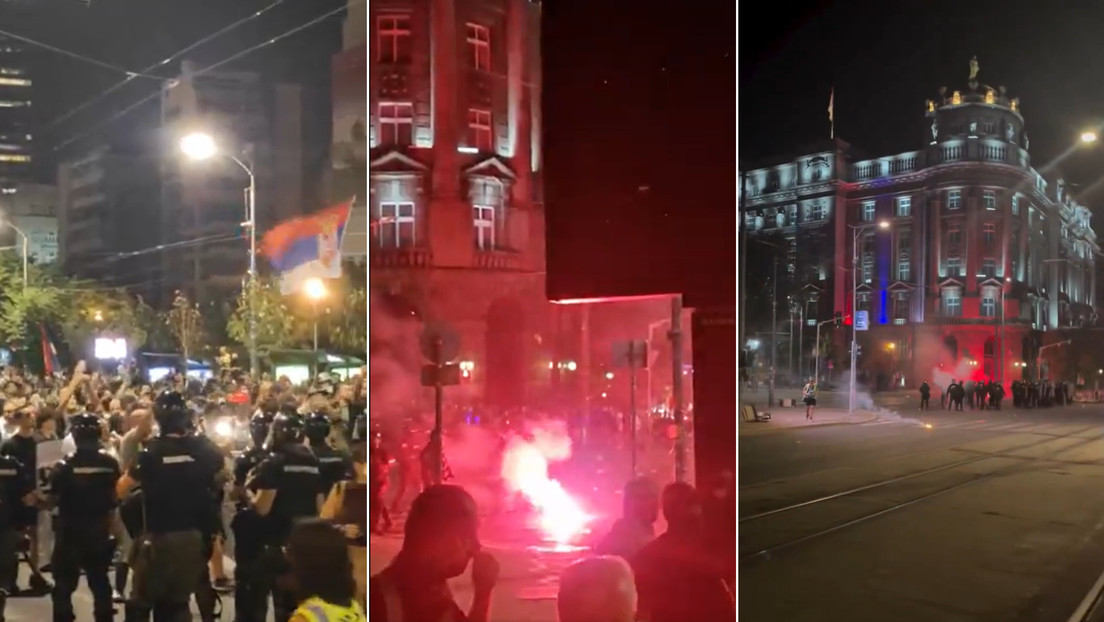 Diario Frontera, Frontera Digital,  Internacionales, ,Bengalas, piedras y gas lacrimógeno: 
Serbia vive otra jornada de violentas protestas