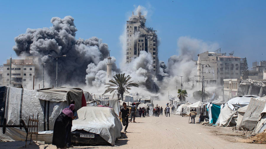 Diario Frontera, Frontera Digital,  Internacionales, ,Israel destruye un edificio "de operaciones" de Hamás en ciudad de Gaza