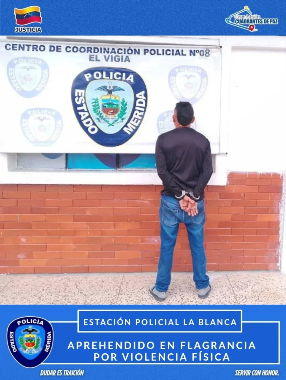 Diario Frontera, Frontera Digital,  Sucesos, ,Policía capturó a ciudadano en flagrancia por violencia de género en El Vigía