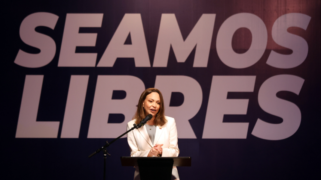 Diario Frontera, Frontera Digital,  Politica, Nacionales, ,La líder opositora, María Corina Machado, afirmó que avanza el plan de las tres fases de Estados Unidos, con miras a una transición y a la celebración de unas elecciones en 2027,Machado: Mi presencia en Venezuela es la demostración que la transición avanza