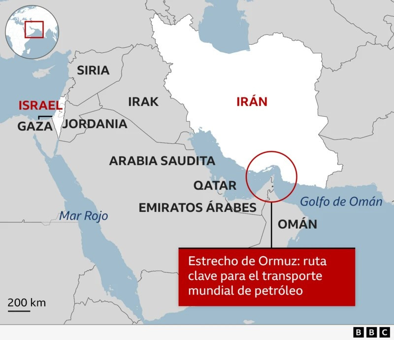 Diario Frontera, Frontera Digital,  Internacionales, ,Un general de la Guardia Revolucionaria iraní amenazó este lunes con incendiar cualquier embarcación que intente cruzar el estrecho de Ormuz,El régimen de Irán anunció el cierre del estrecho de Ormuz: 
“Ni una sola gota de petróleo” saldrá del Golfo Pérsico