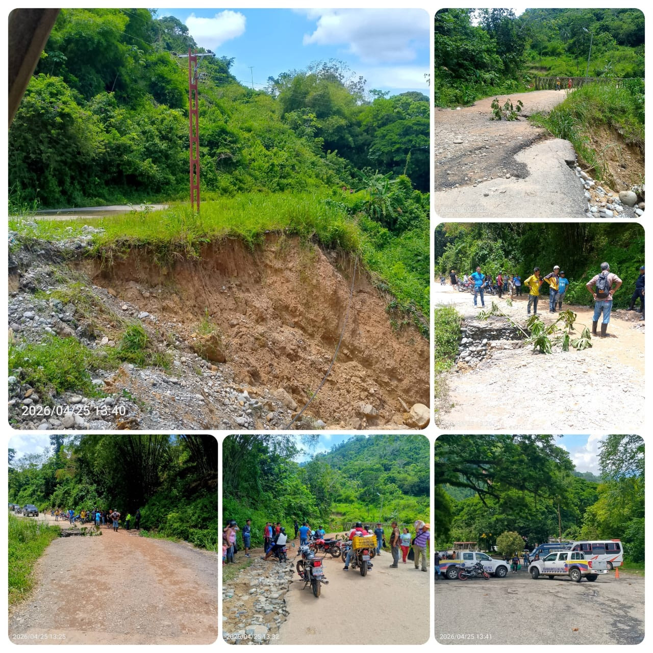 Diario Frontera, Frontera Digital,  El Vigía Panamericana, ,Los habitantes agradecieron el respaldo de los medios de comunicación en la difusión de su denuncia, con la esperanza de que las autoridades competentes atiendan con urgencia esta problemática,Vecinos de La Palmita exigen solución urgente ante colapso del puente Quebrada La Virgen