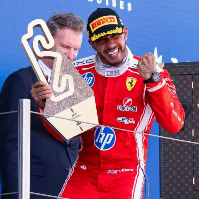 Frontera Digital,  Deportes,  Por fin celebra con Ferrari: Hamilton ganó el Gran Premio de Barcelona