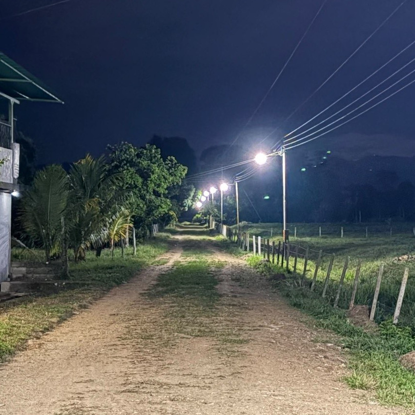 Frontera Digital,  Regionales,  Alcaldía de Zea despliega operativo de iluminación en el sector  La Lapa de Caño el Tigre
