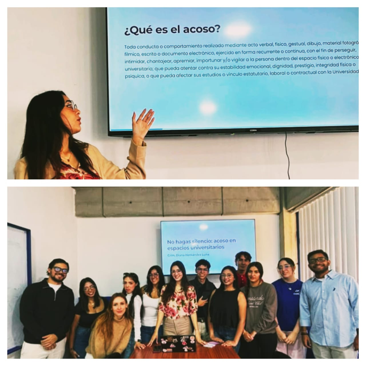 Diario Frontera, Frontera Digital,  Regionales, ,Diana Hernández, criminóloga con enfoque de género, orientó la actividad y manifestó que este espacio reflexivo busca garantizar que los alumnos puedan recibir sus clases dentro de un entorno seguro, con un trato digno, sin que la relación jerárquica con profesores y otras autoridades signifique una vulnerabilidad,Acoso en espacios universitarios se conversó en la Facijup-ULA
