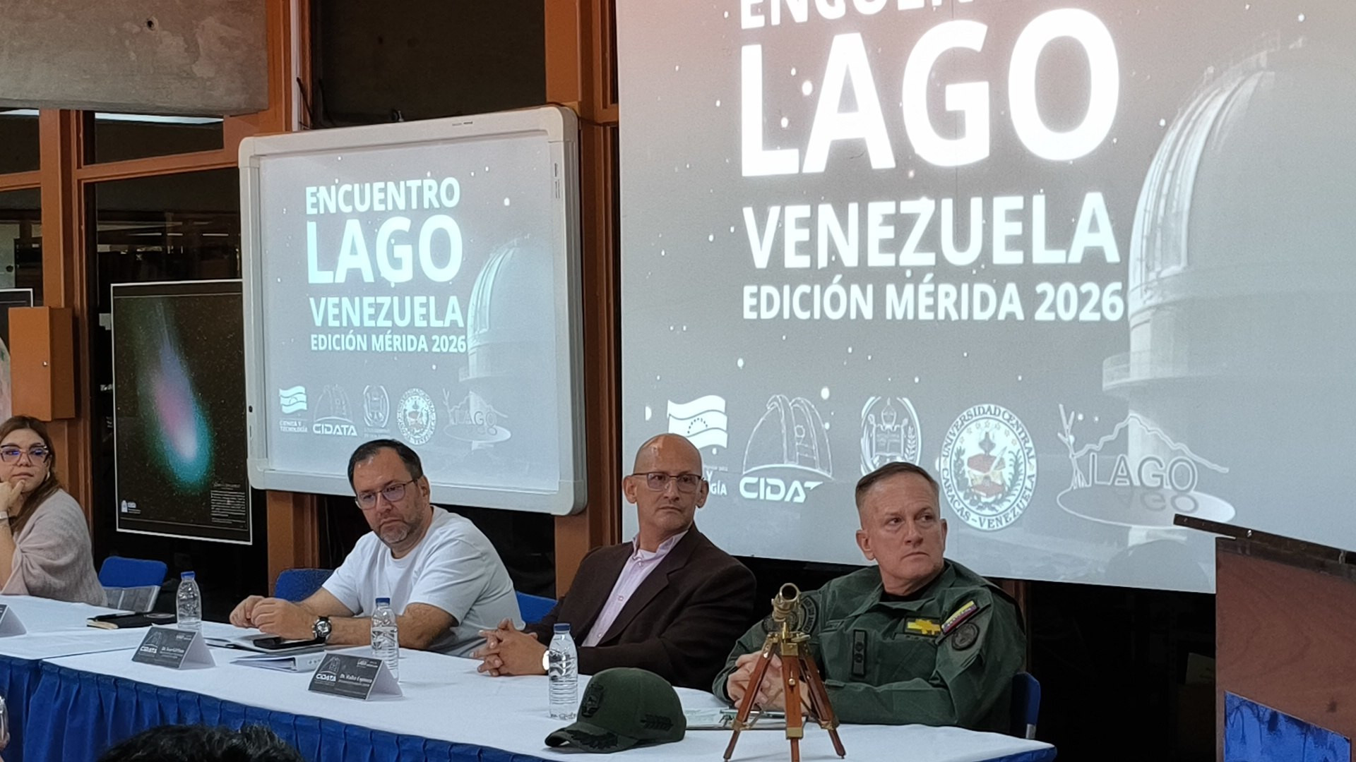 Diario Frontera, Frontera Digital,  Regionales, ,‎El presidente del Cidata, Walter Espinosa, destacó que se celebró un logro histórico para la astronomía nacional con la instalación y puesta en marcha del primer detector de radiación Cherenkov de agua modernizado en Venezuela,Concluyó con éxito en Mérida el Encuentro LAGO 2026