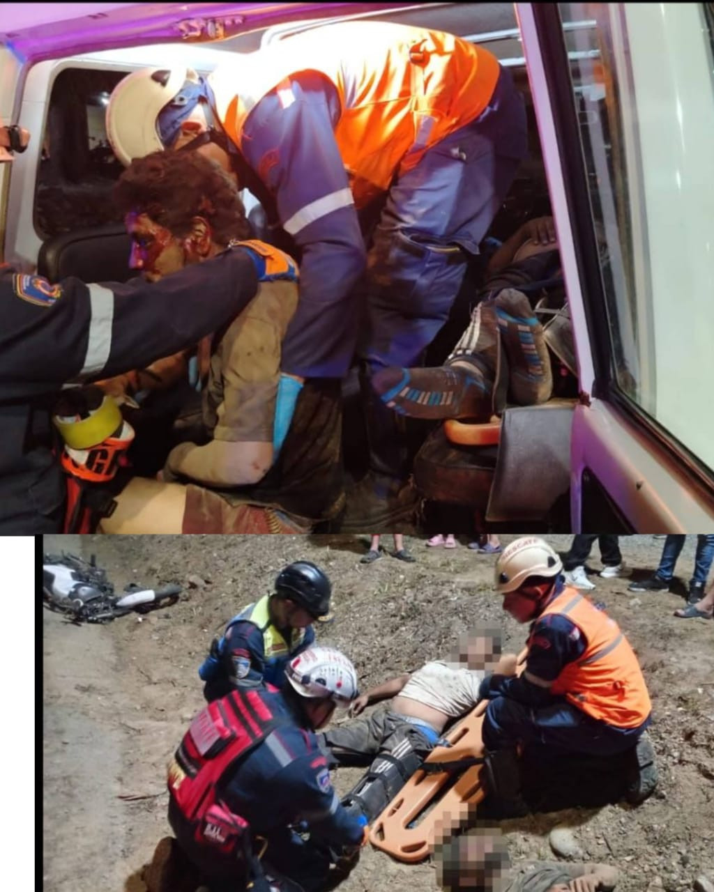 Diario Frontera, Frontera Digital,  Sucesos, ,Motorizado y su acompañante resultaron heridos tras volcar moto en Brisas del Chama de El Vigía