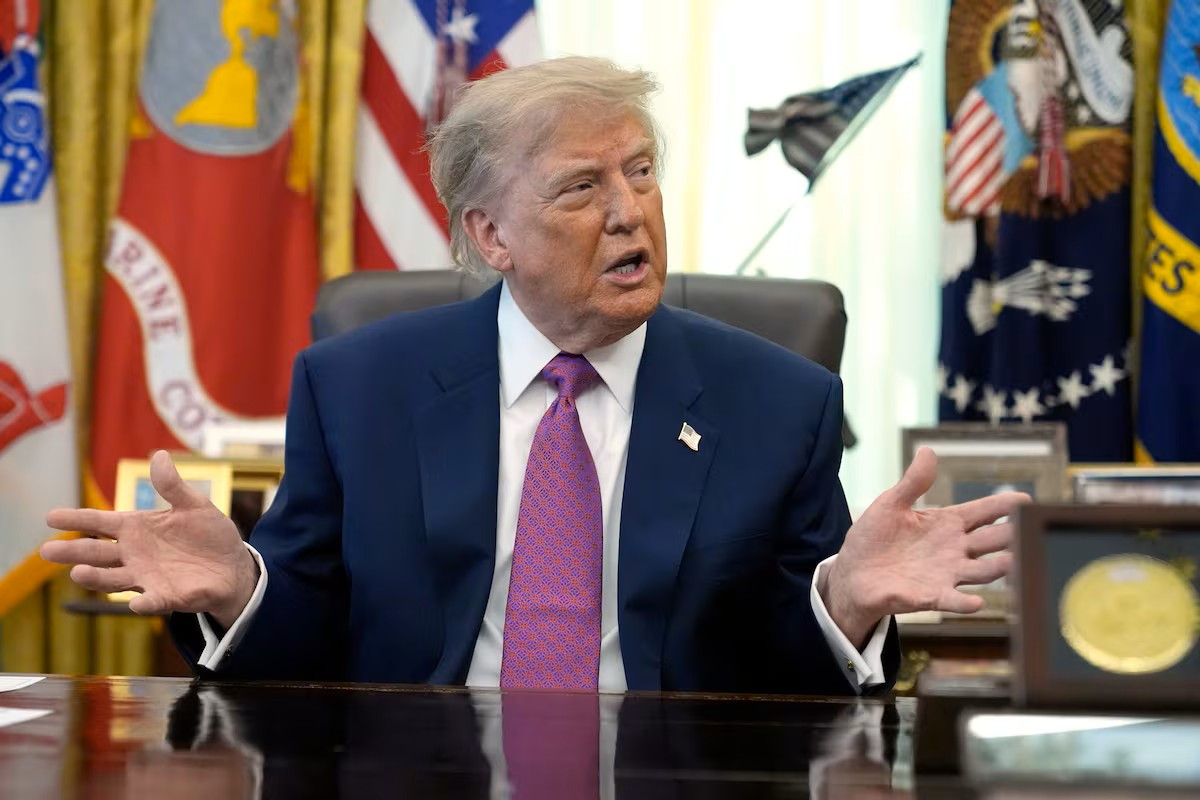 Diario Frontera, Frontera Digital,  Internacionales, ,Donald Trump en la Casa Blanca, en Washington, este jueves. AP Photo/Manuel Balce Ceneta,Trump anunció un acuerdo con Venezuela 
para adueñarse de parte de sus reservas petroleras