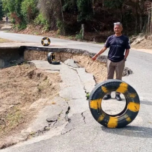 Frontera Digital,  El Vigía Panamericana,  Municipio Alberto Adriani | Vecinos de La Palmita alertan colapso inminente de la carretera