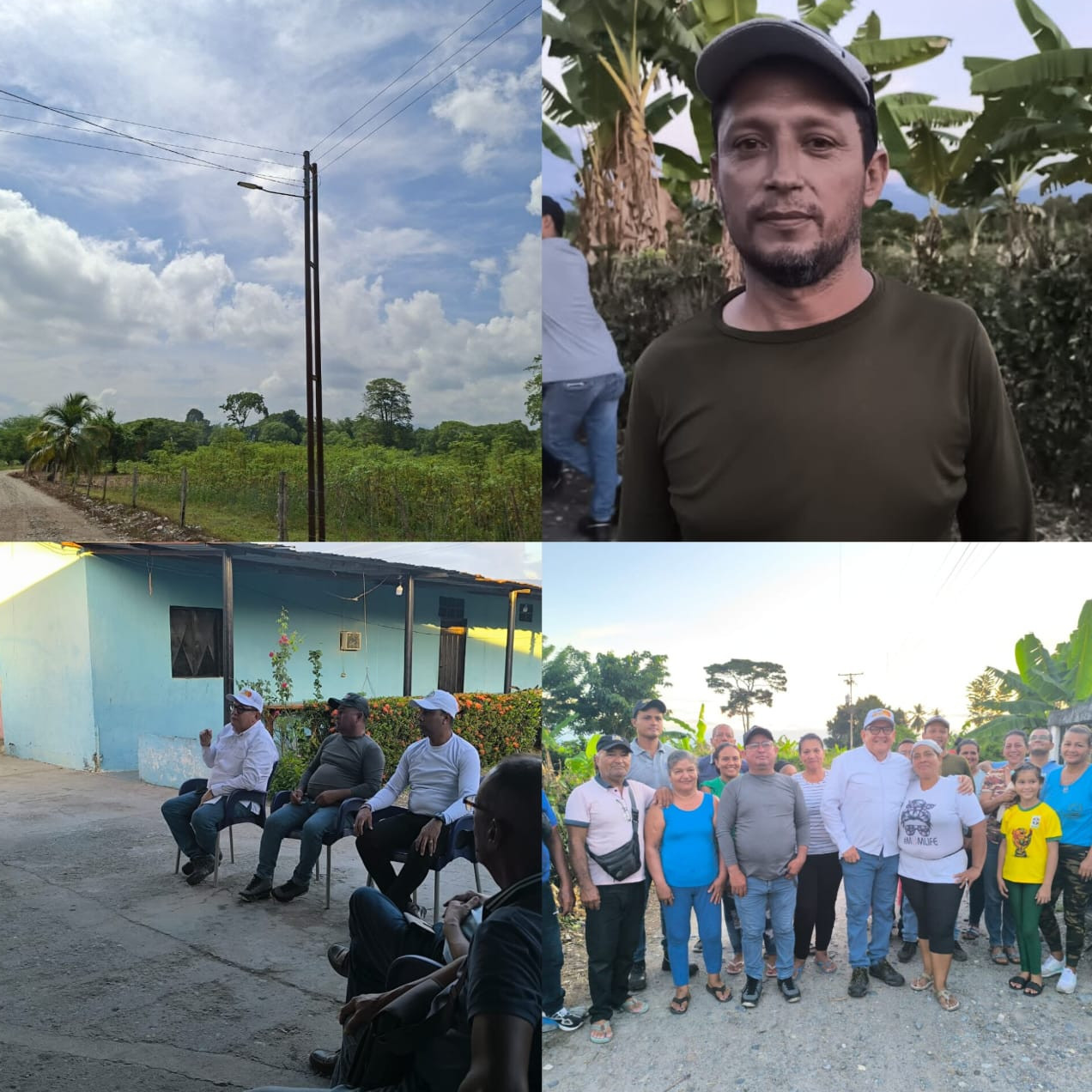 Frontera Digital, Diario Frontera, Alcalde Lisandro Segura entregó obra de alumbrado público en el sector Caño Negro