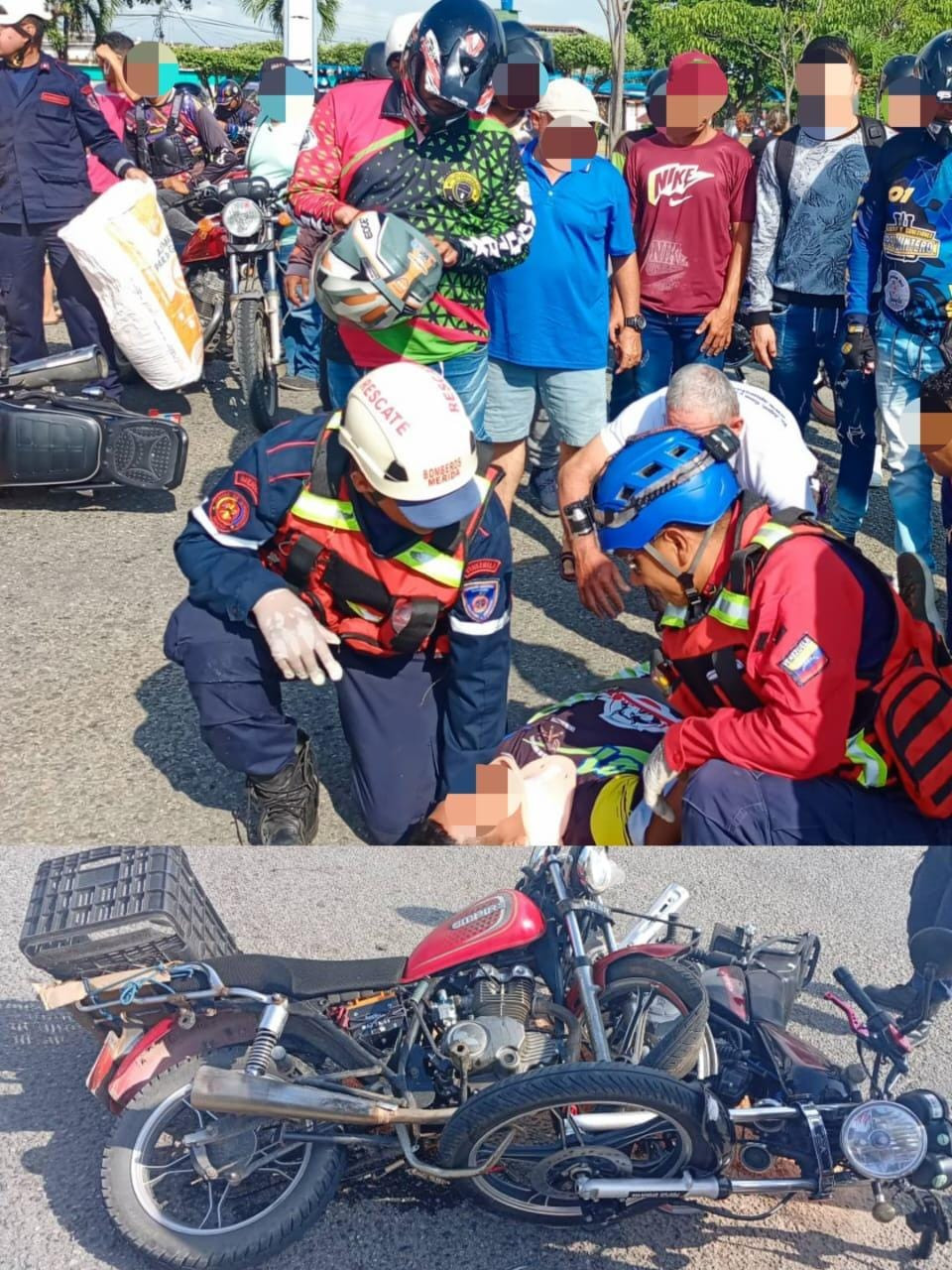 Diario Frontera, Frontera Digital,  Sucesos, ,Ciudadano resultó lesionado tras una colisión entre dos motos El Vigía