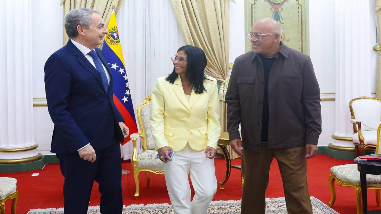 Diario Frontera, Frontera Digital,  Nacionales, ,Durante el encuentro, también estuvo presente el presidente de la Asamblea Nacional (AN), Jorge Rodríguez,Reunión entre Delcy Rodríguez y Zapatero reafirma el compromiso 
con el Programa para la Convivencia Democrática y la Paz