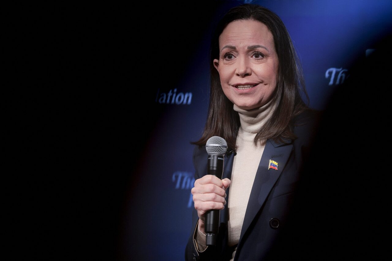 Diario Frontera, Frontera Digital,  Politica, ,María Corina Machado, líder de la oposición de Venezuela | Foto: Heather Diehl/Getty Images/AFP,María Corina Machado presentó ante la comunidad internacional 
una hoja de ruta para la transición venezolana