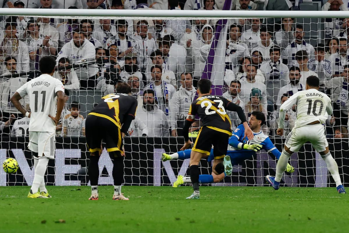 Diario Frontera, Frontera Digital,  Deportes, ,Mbappé salva al Real Madrid con gol agónico frente al Rayo Vallecano