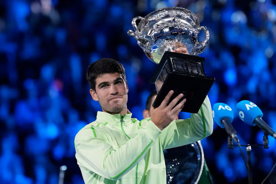 Diario Frontera, Frontera Digital,  Deportes, ,Con la conquista del Australian Open, Carlos Alcaraz se convirtió en el tenista más joven en lograr el Grand Slam con 22 años y 272 días,Carlos Alcaraz, campeón del Australian Open 2026: 
así quedó la tabla histórica de ganadores