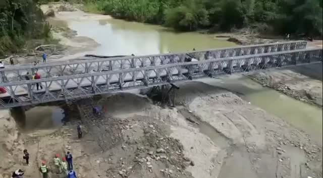 Diario Frontera, Frontera Digital,  El Vigía Panamericana, ,Reinstalación de Puente Guaruríes muestra avance del 50 por ciento