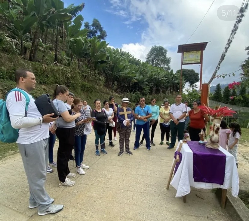 Diario Frontera, Frontera Digital,  Mocoties, ,Comunidad de El Playón dio inicio a los tradicionales Vía Crucis de Cuaresma en Zea