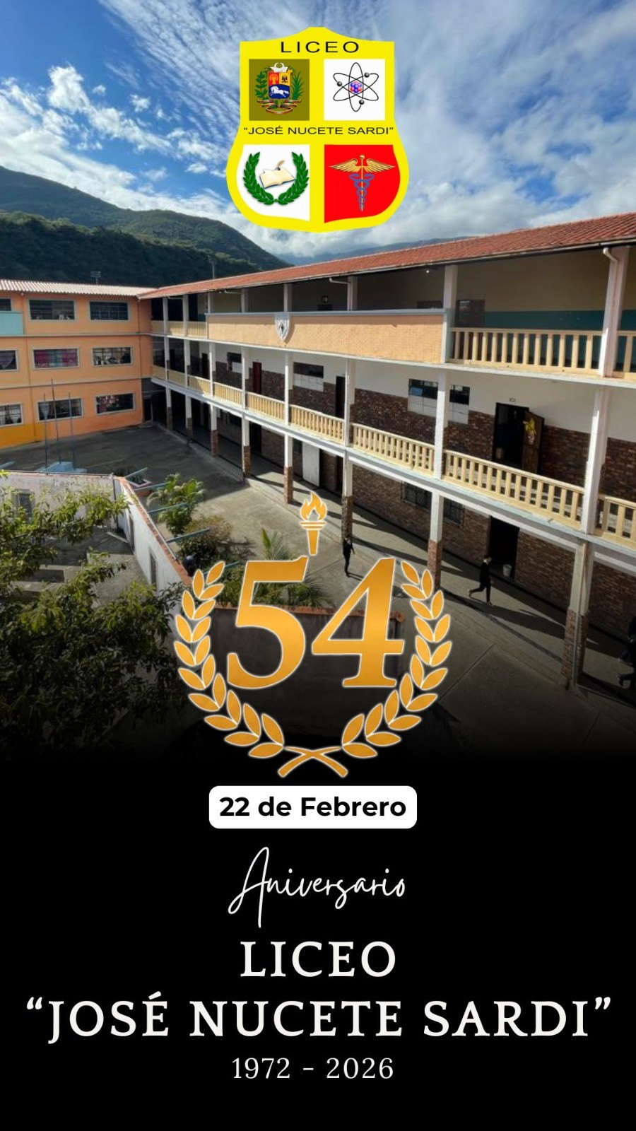 Diario Frontera, Frontera Digital,  Mocoties, ,Liceo “José Nucete Sardi” celebra 54 años como referente educativo del Valle del Mocotíes