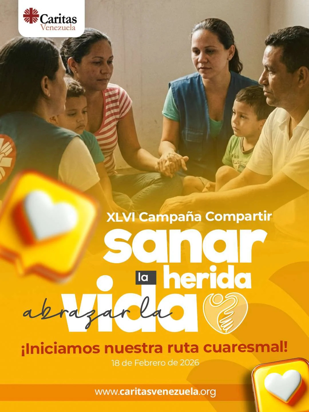 Diario Frontera, Frontera Digital,  El Vigía Panamericana, ,Cáritas Diocesana arrancó Campaña Compartir bajo el lema "Sanar la herida, abrazar la vida"