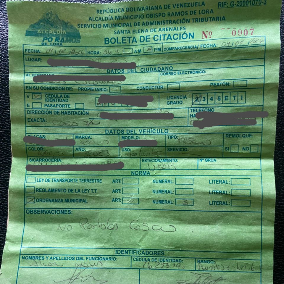 Diario Frontera, Frontera Digital,  El Vigía Panamericana, ,‎Motorizados denuncian irregularidades en operativos de tránsito