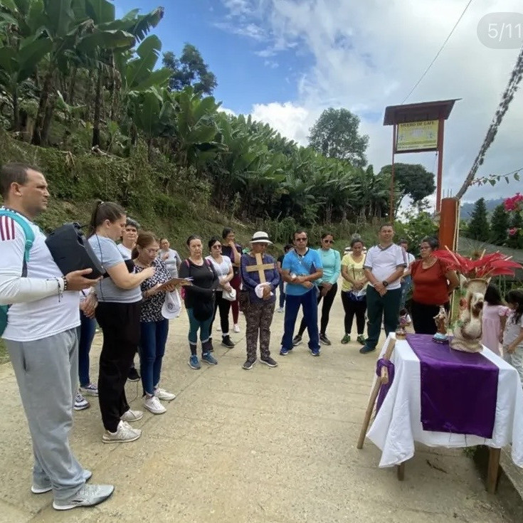 Diario Frontera, Frontera Digital,  Mocoties, ,Comunidad de El Playón dio inicio a los tradicionales Vía Crucis de Cuaresma en Zea